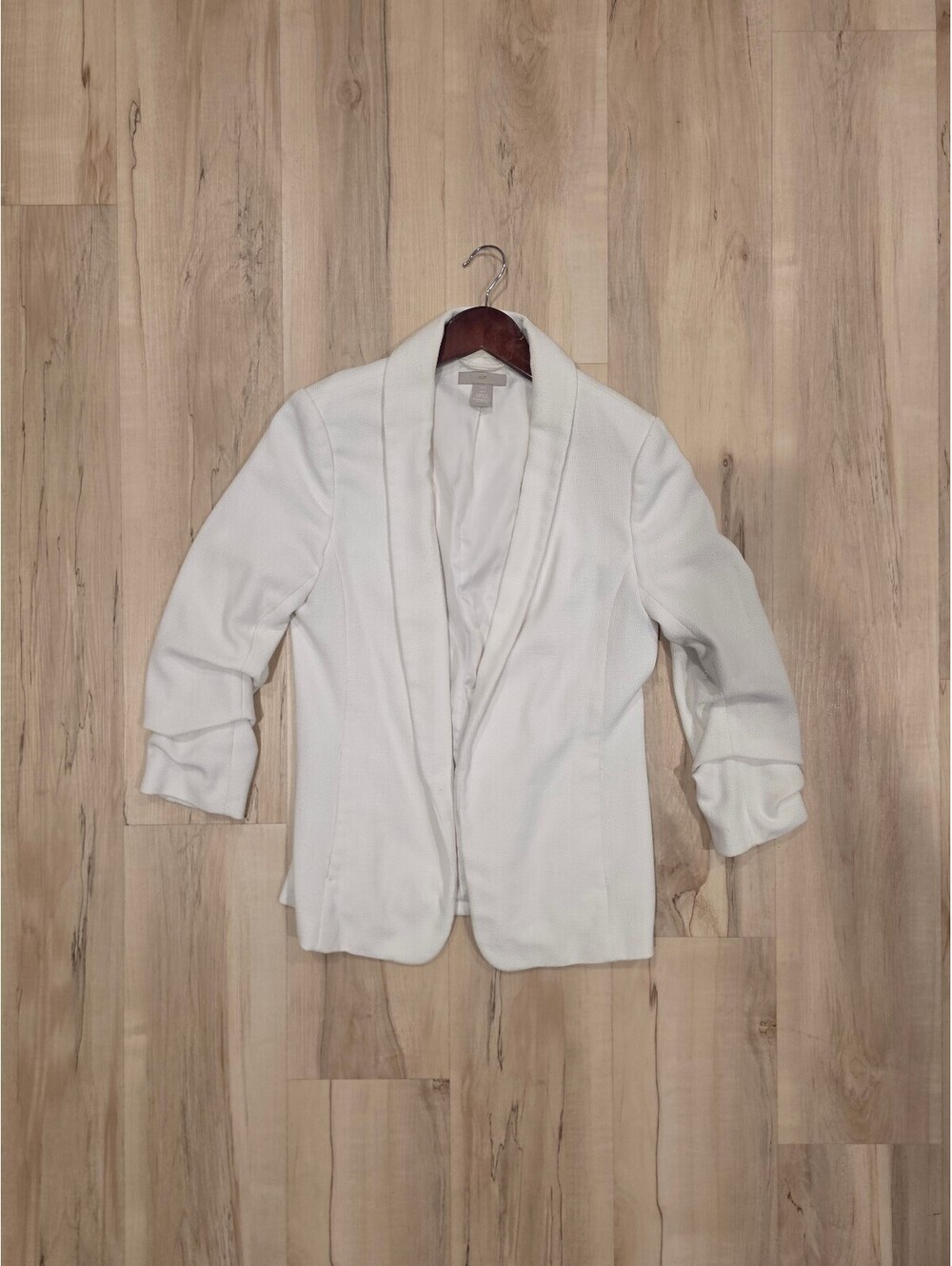 H&M White Blazer Jacket Size Small